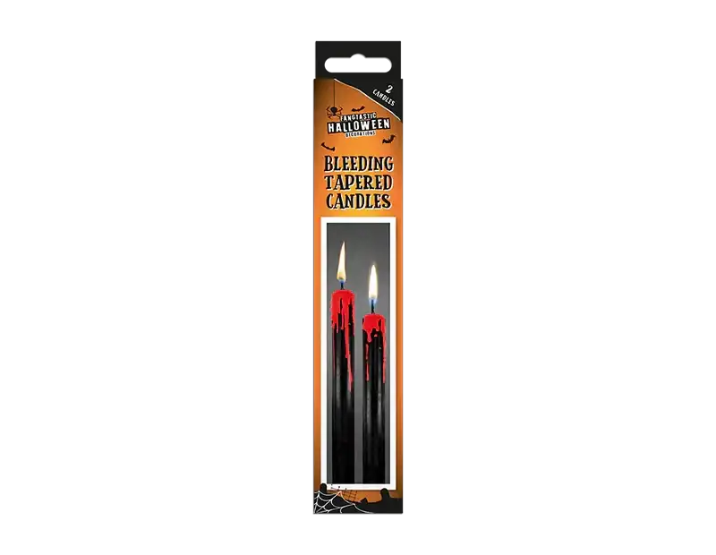 Halloween Bleeding Tapered Candles (2 Pack)