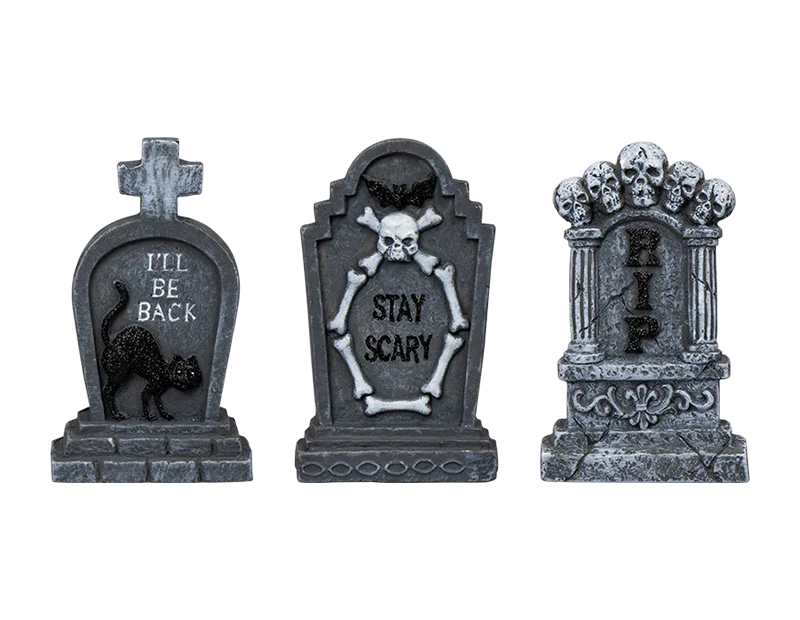 Halloween Cement Graveyard Decoration 14cm (Assorted)