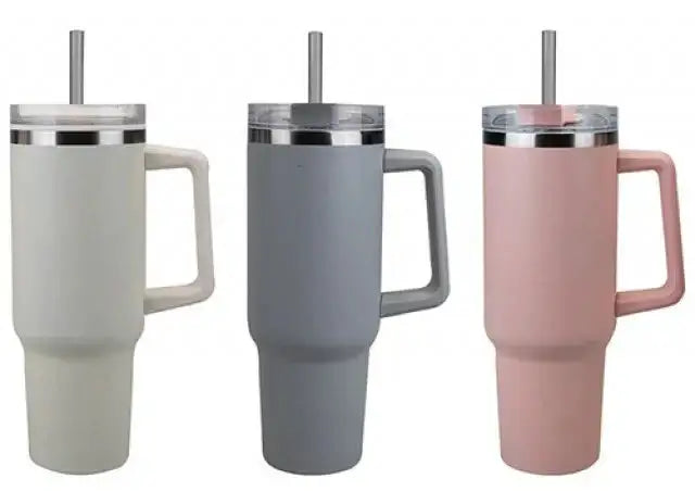 Large Drinking Cup with Straw (Assorted)