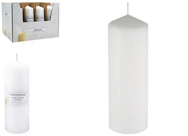 Unscented Pillar Candle (20cm)