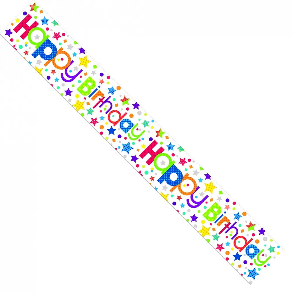 Happy Birthday Stars Banner