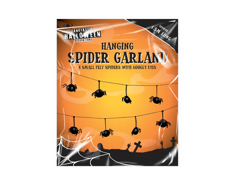 Hanging Spider Garland (1.5m)