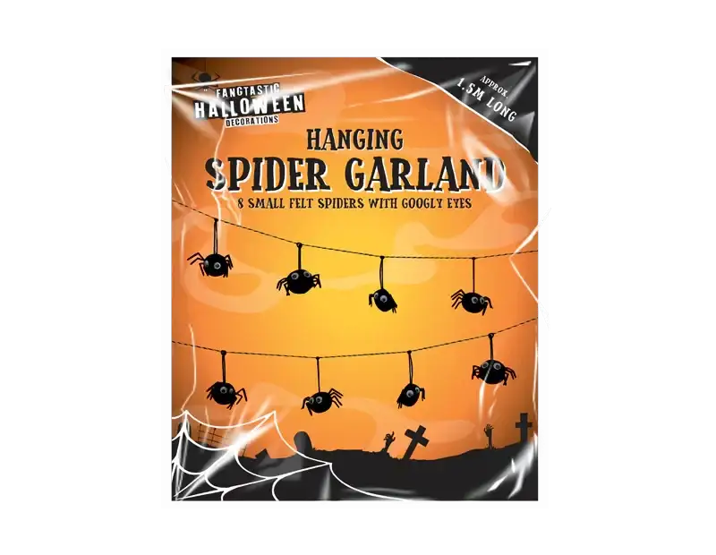 Hanging Spider Garland (1.5m)