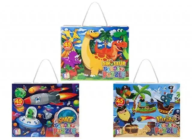 Assorted 45 Piece Puzzles (Dino Pirate and Space)