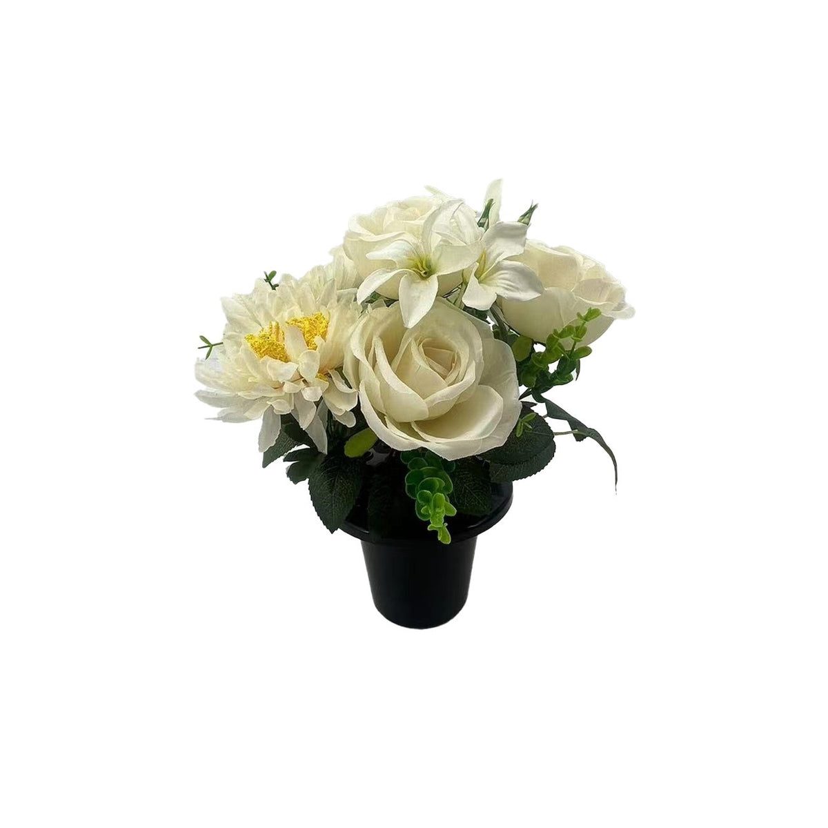 Discover the Essential Garden Mix Remembrance Grave Pot - White at Bristow Direct