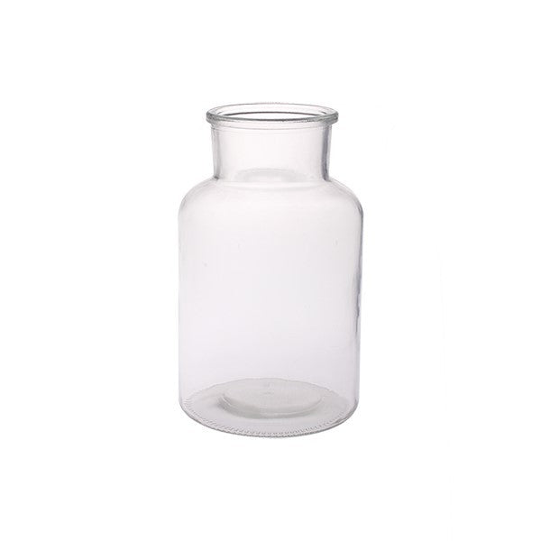 Discover the Clear Apothecary Bottle Glass Vase (10cm) at Bristow Direct