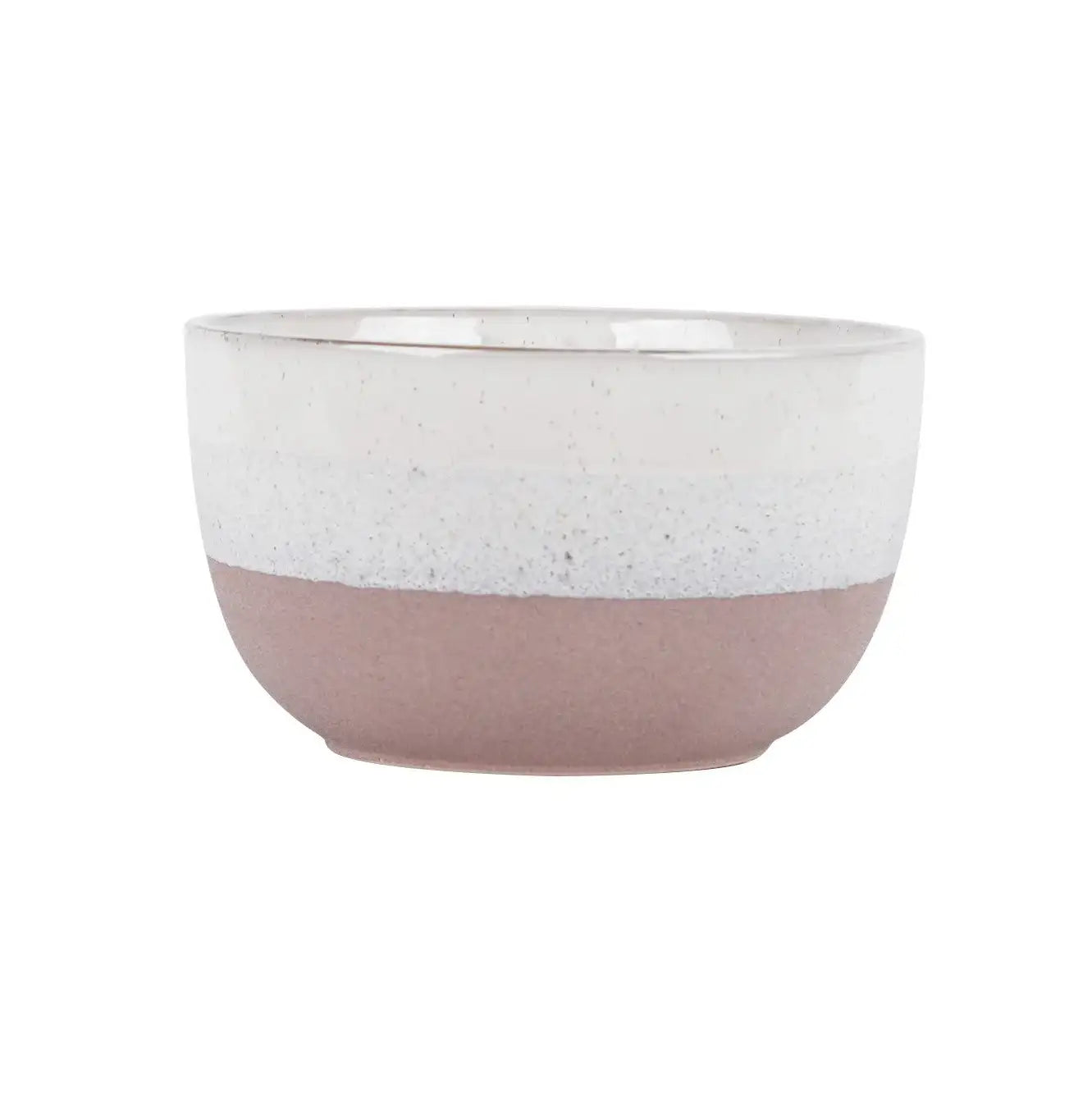 Hortus Pink and White Bordeaux Stoneware Pot (14.5cm H x 25cm Dia)