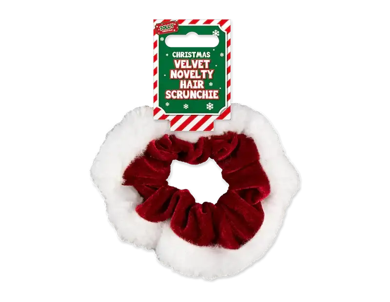 Velvet Christmas Hair Scrunchie
