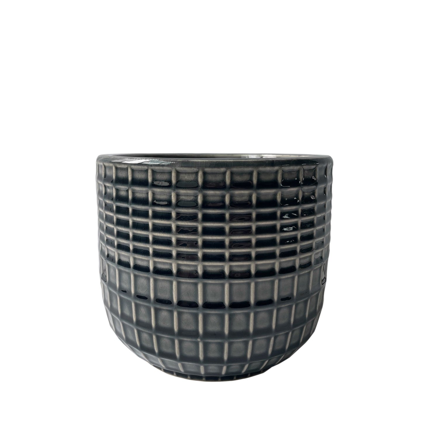 Hortus Grey Braga Pot (11.5cm H x 11.5cm Dia)