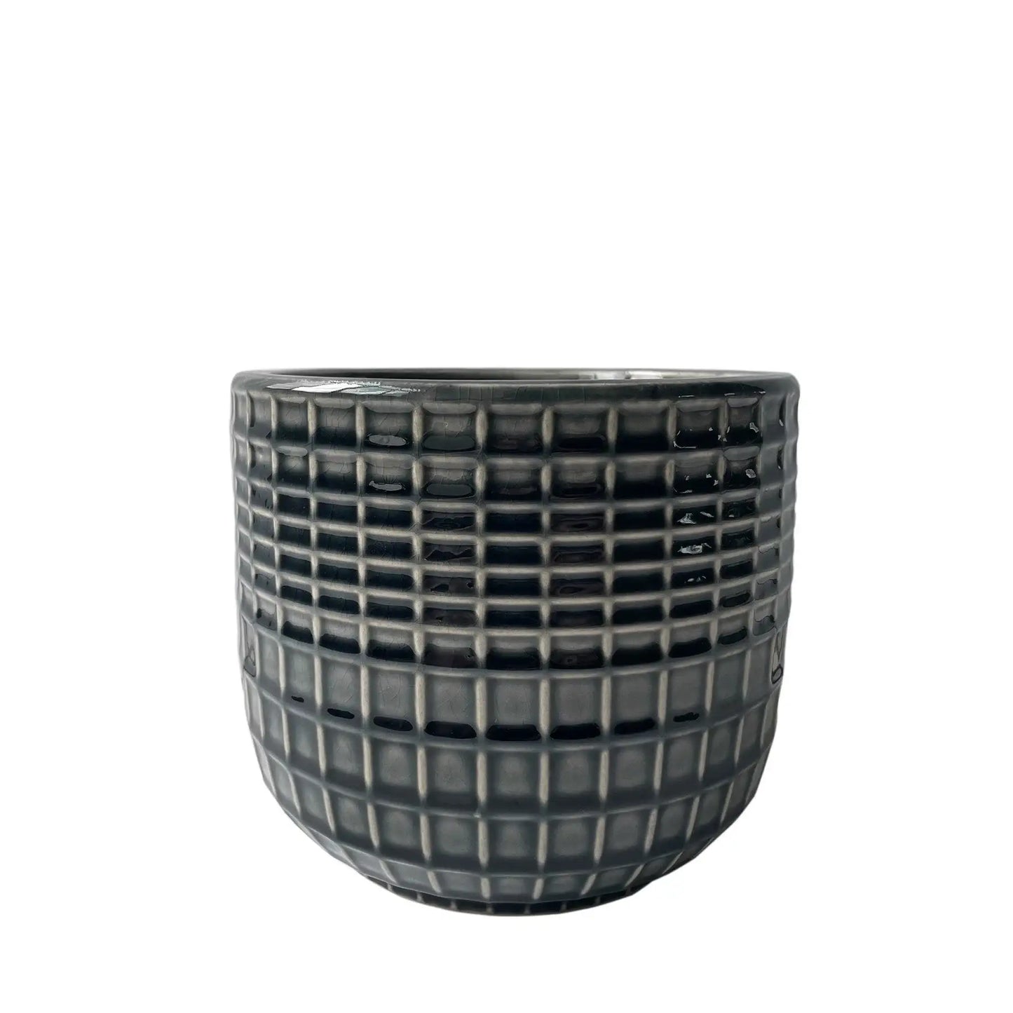 Hortus Grey Braga Pot (11.5cm H x 11.5cm Dia)