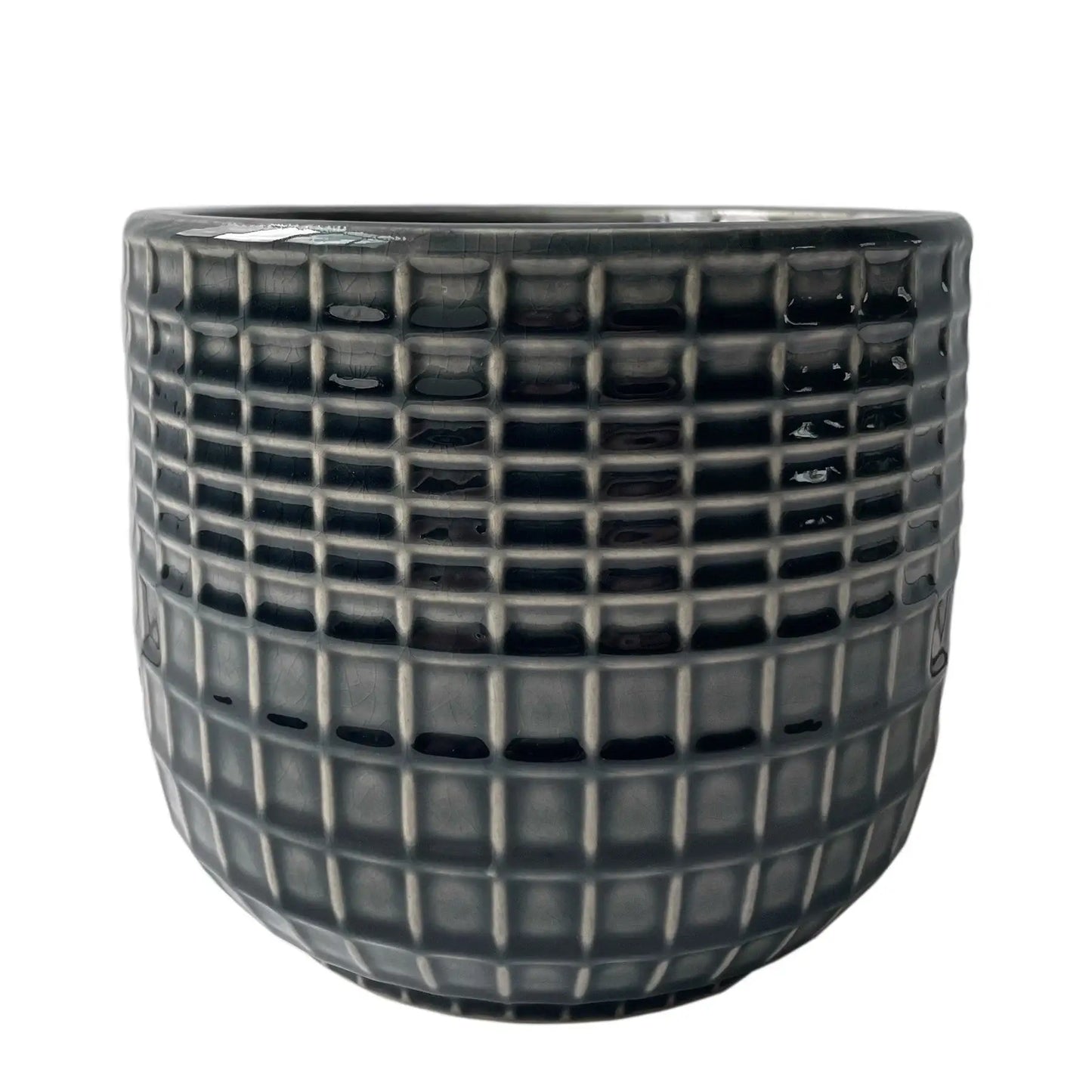 Hortus Grey Braga Pot (17cm H x 19.5cm Dia)