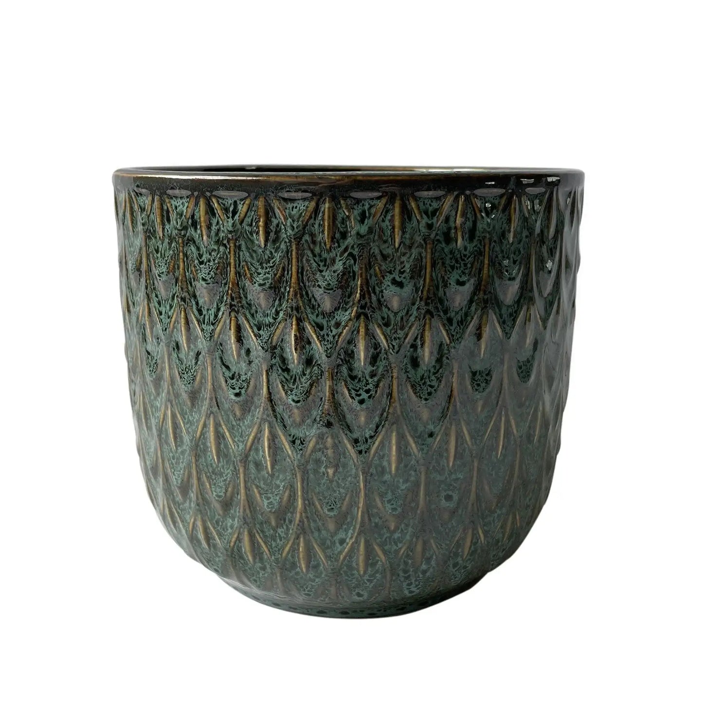 Hortus Nazare Olive Green Pot (11.5cm H x 11cm Dia)