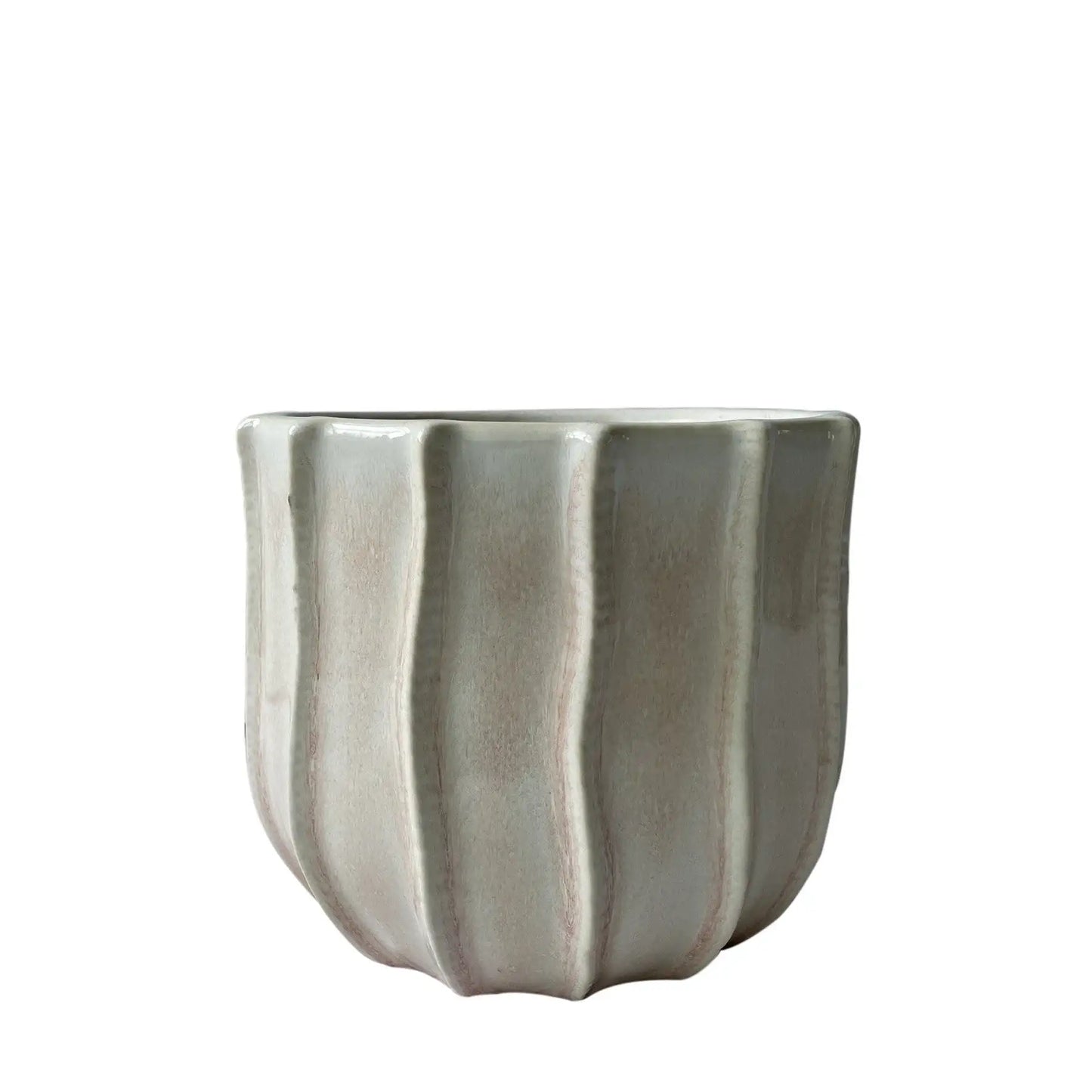 Cream/Pink Hortus Porto Pot (12x11cm)