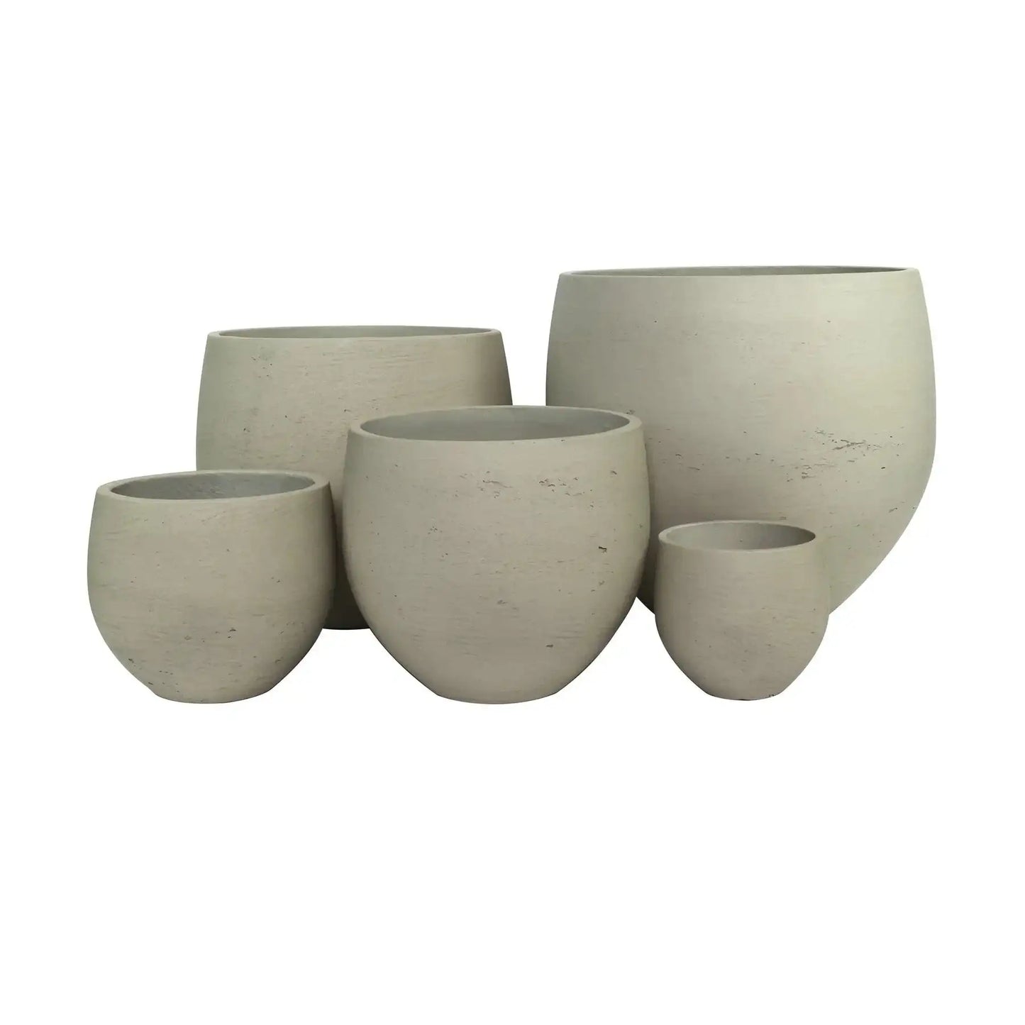 Hortus Classic Cemento Ovoid Planter - x 5 - Bristow Direct