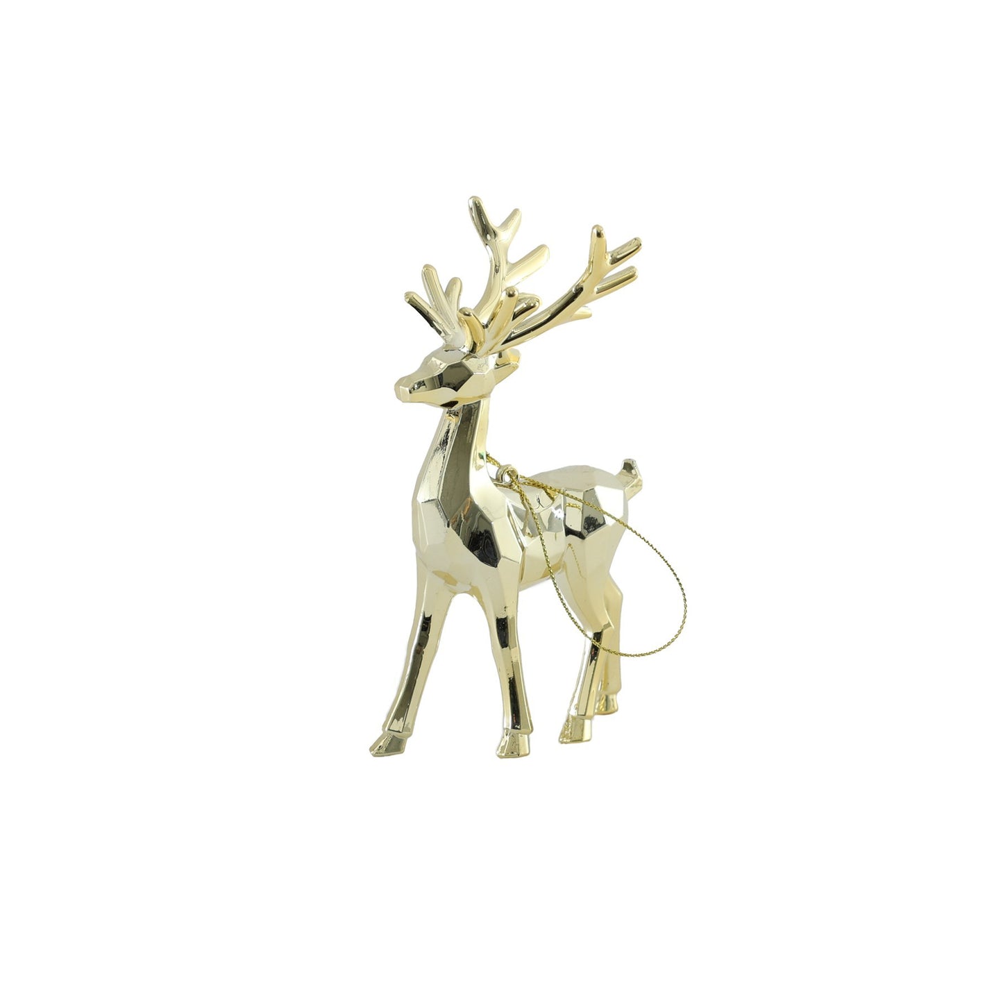 Reindeer Hanging Decoration - Shiny Gold