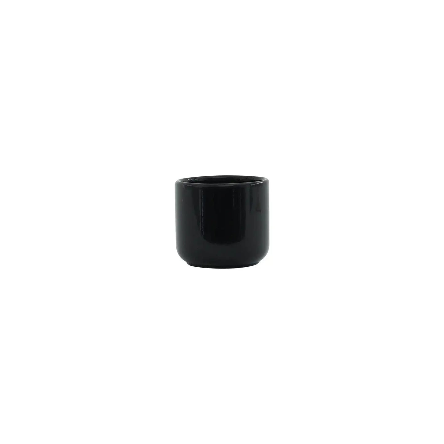 Hortus Havana Glossy Black Ceramic Pot (7cm)
