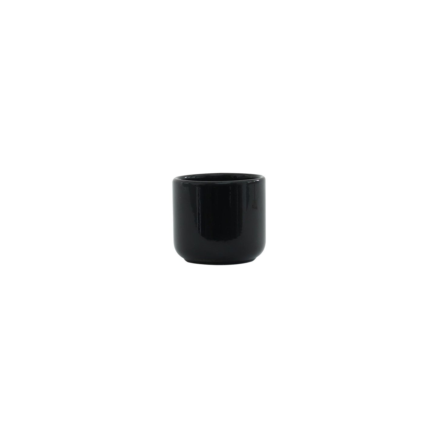 Hortus Havana Glossy Black Ceramic Pot (7cm)