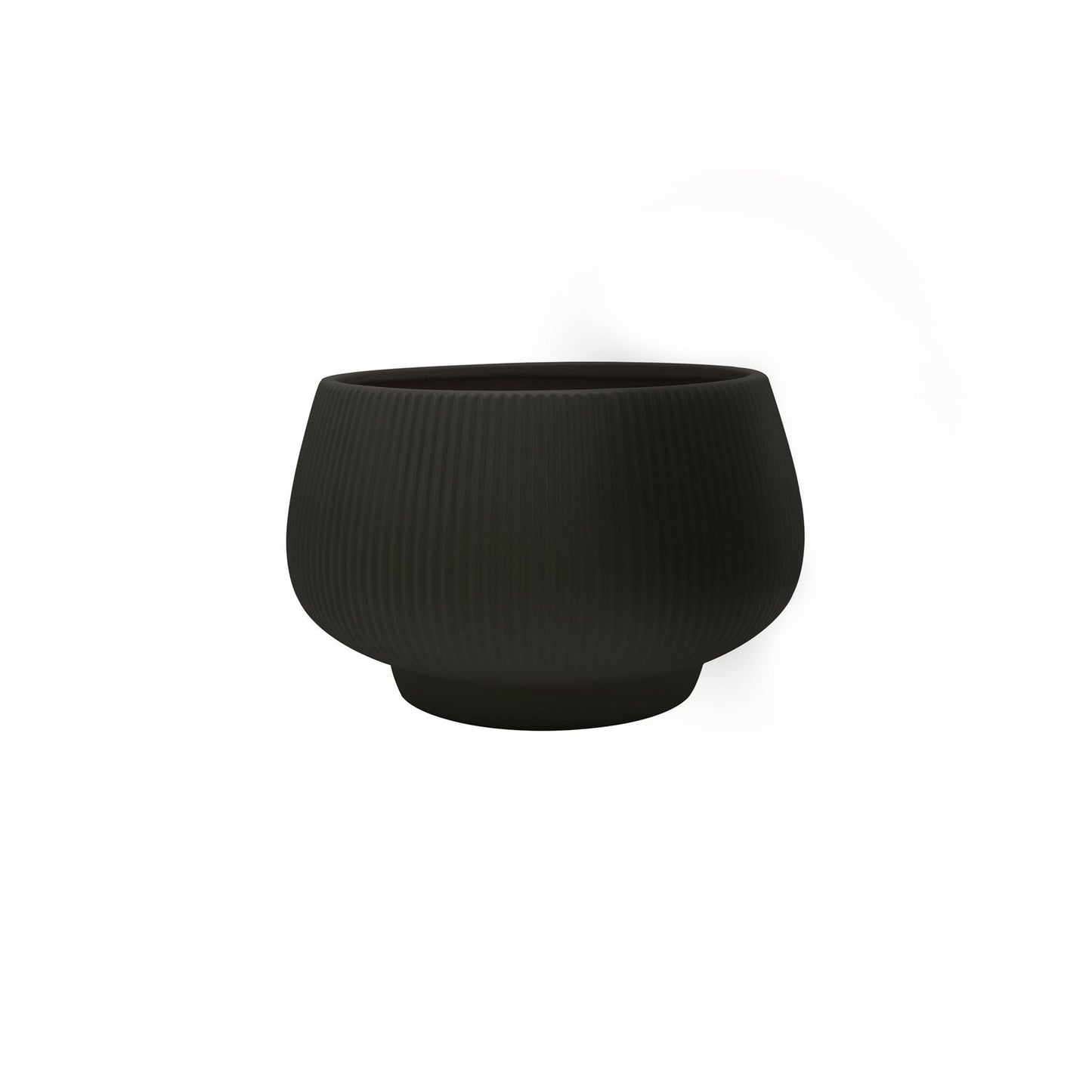 Matt Black Hortus Belgrade Ceramic Bowl (24x18cm)