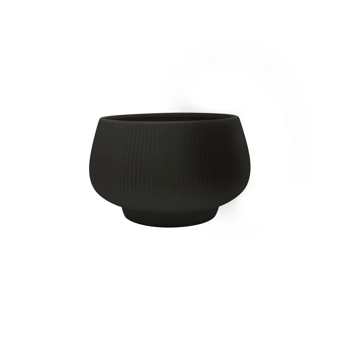 Matt Black Hortus Belgrade Ceramic Bowl (24x18cm)