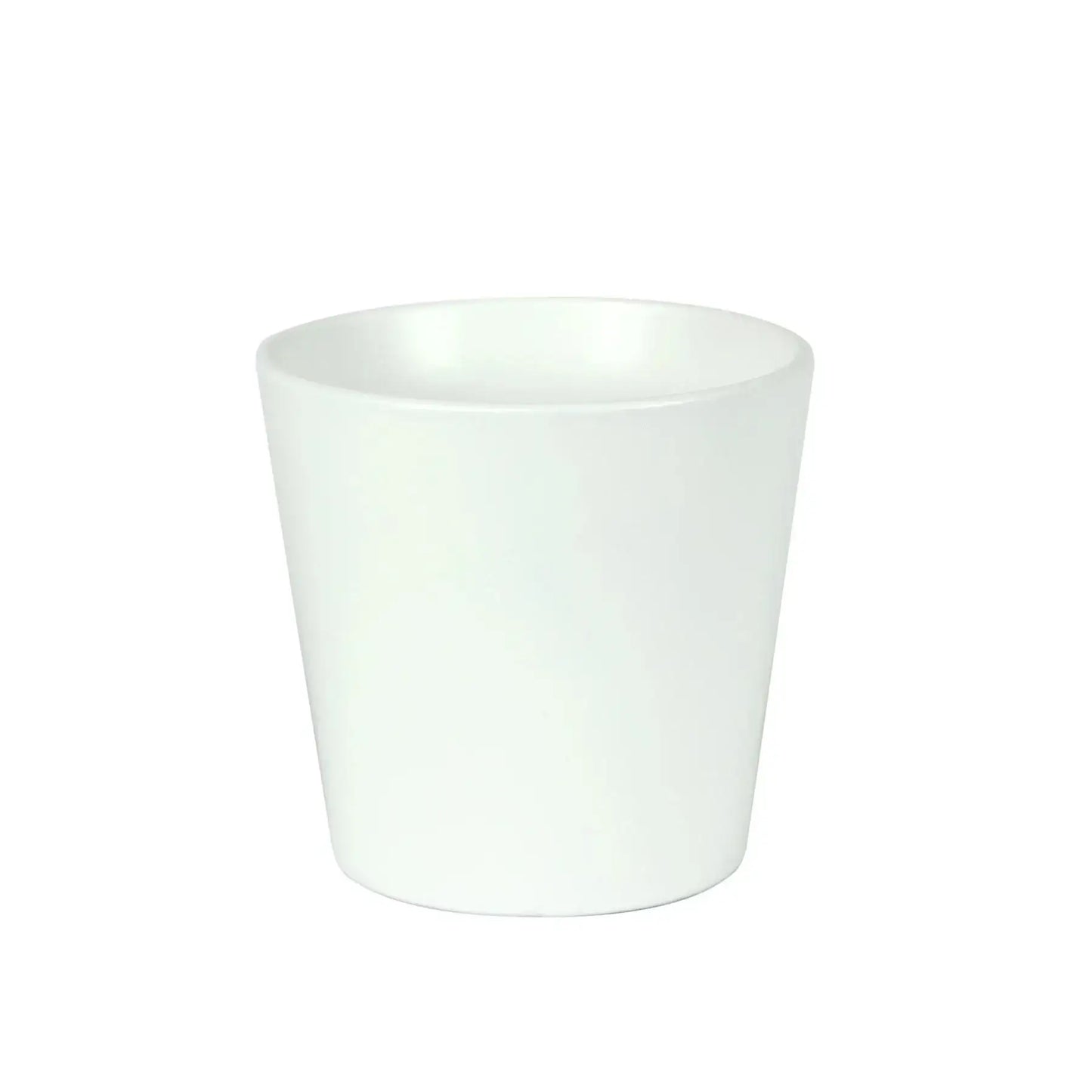 Hortus Vienna Matt White Ceramic Pot (15cm)