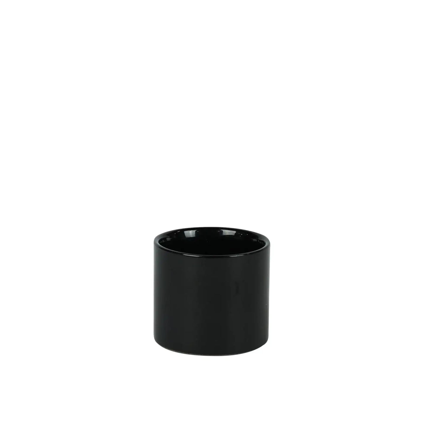Hortus Sofia Glossy Black Ceramic Pot (7cm)