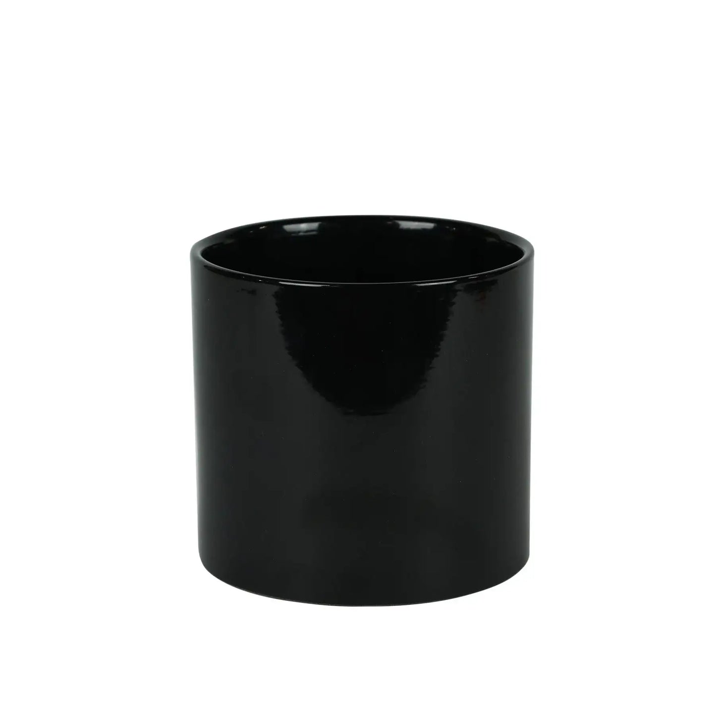 Hortus Glossy Black Ceramic Pot (13cm)