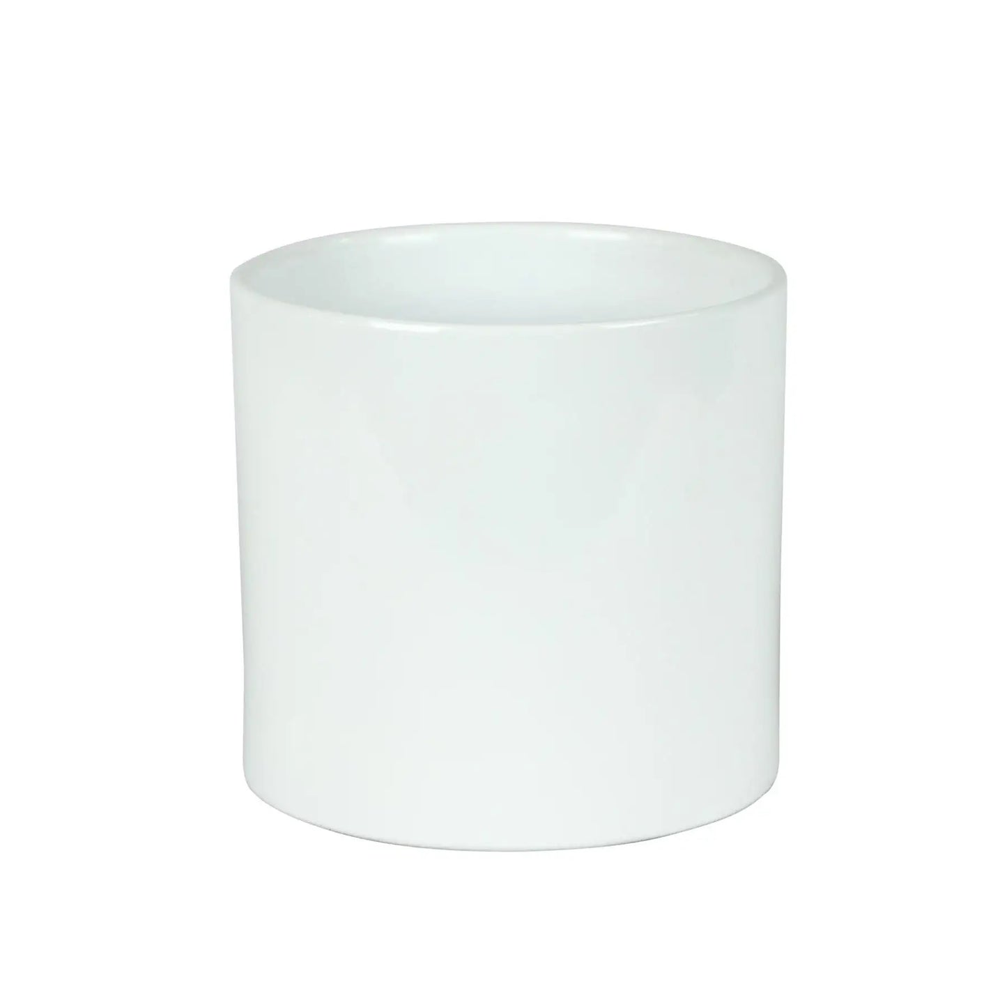 Hortus Sofia Glossy White Ceramic Pot (16cm)