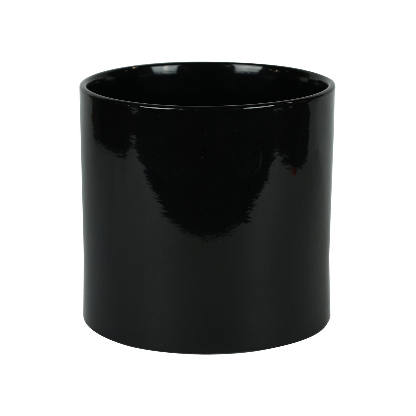 Hortus Sofia Glossy Black Ceramic Pot (17cm)