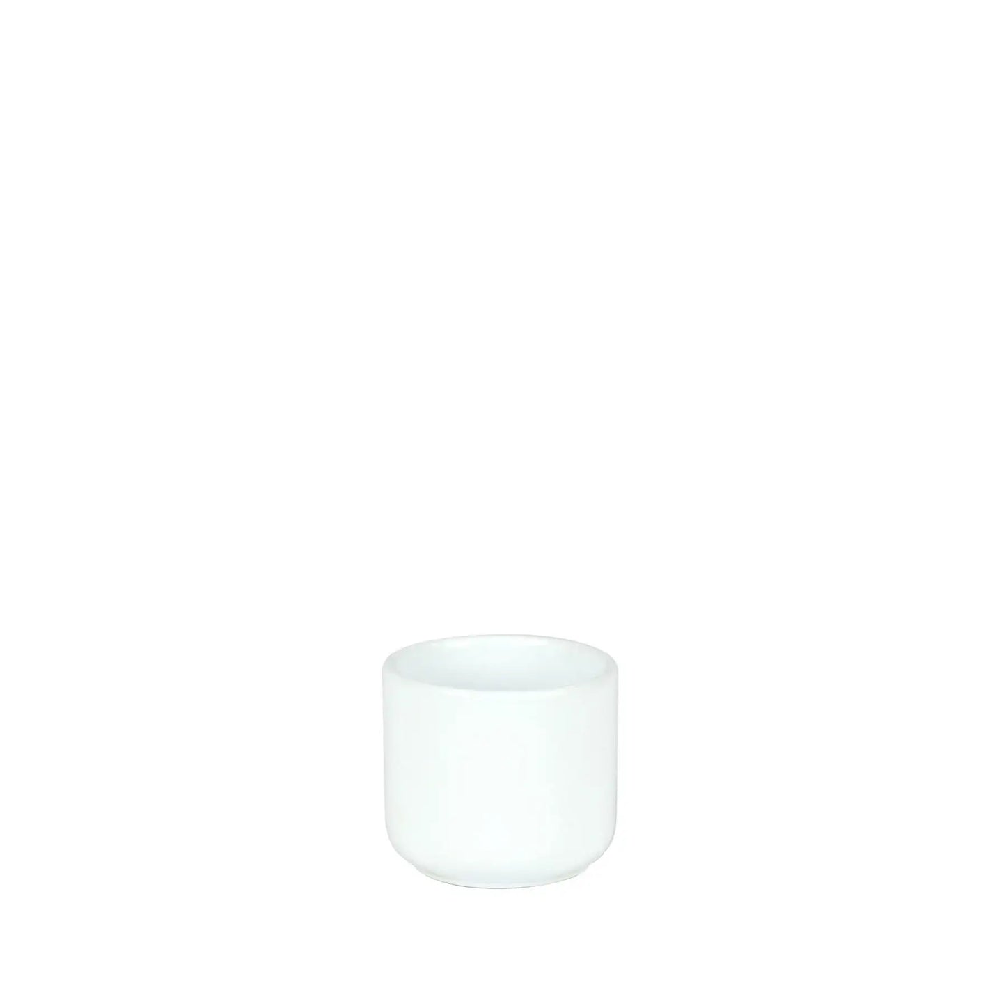 Hortus Havana Glossy White Havana Ceramic Pot (7cm)