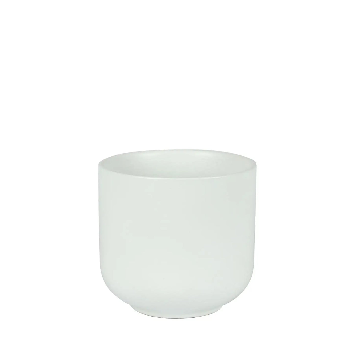 Hortus Havana Matt White Ceramic Pot (15cm)