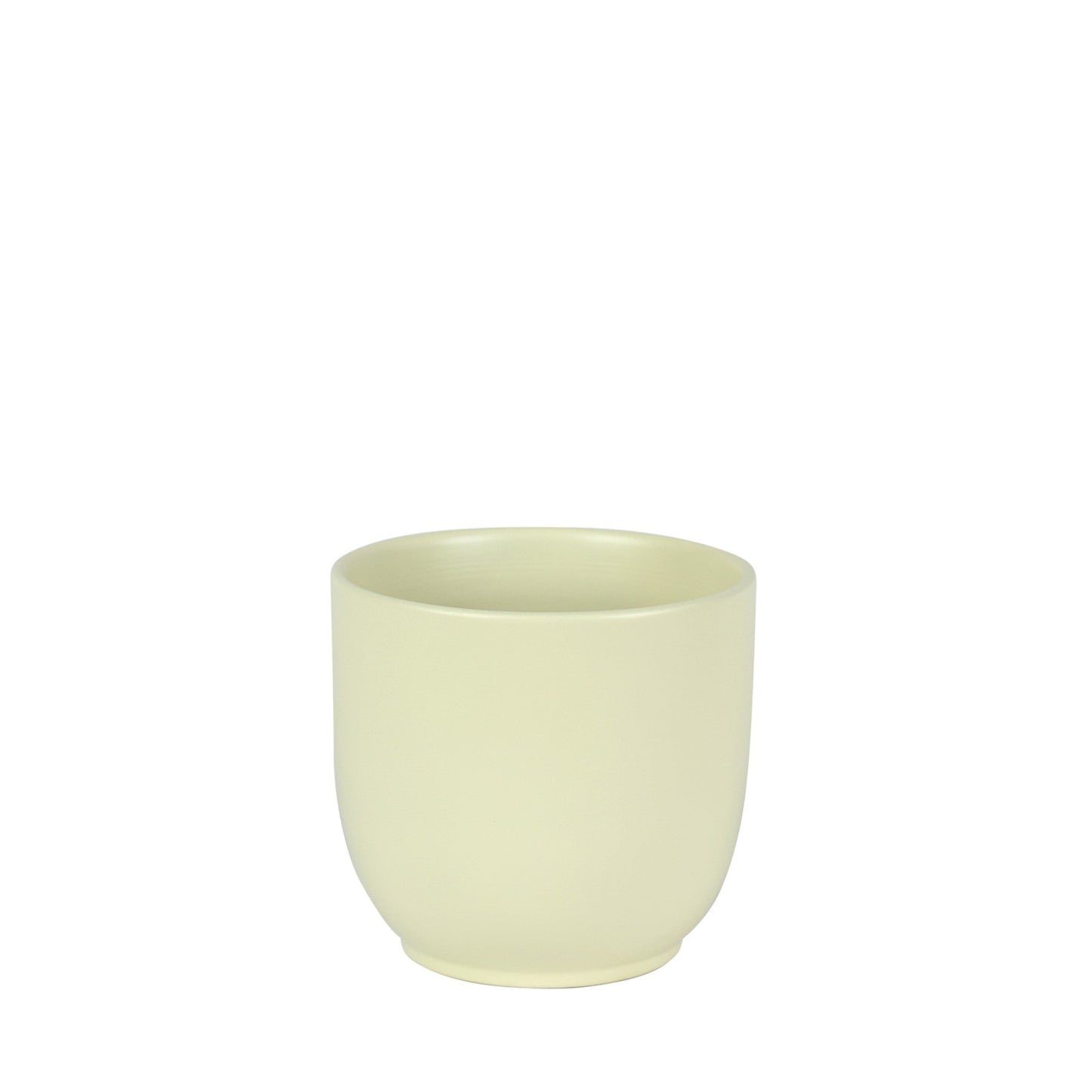 Matt Cream Hortus Cairo Pot (13cm H x 14cm Dia)