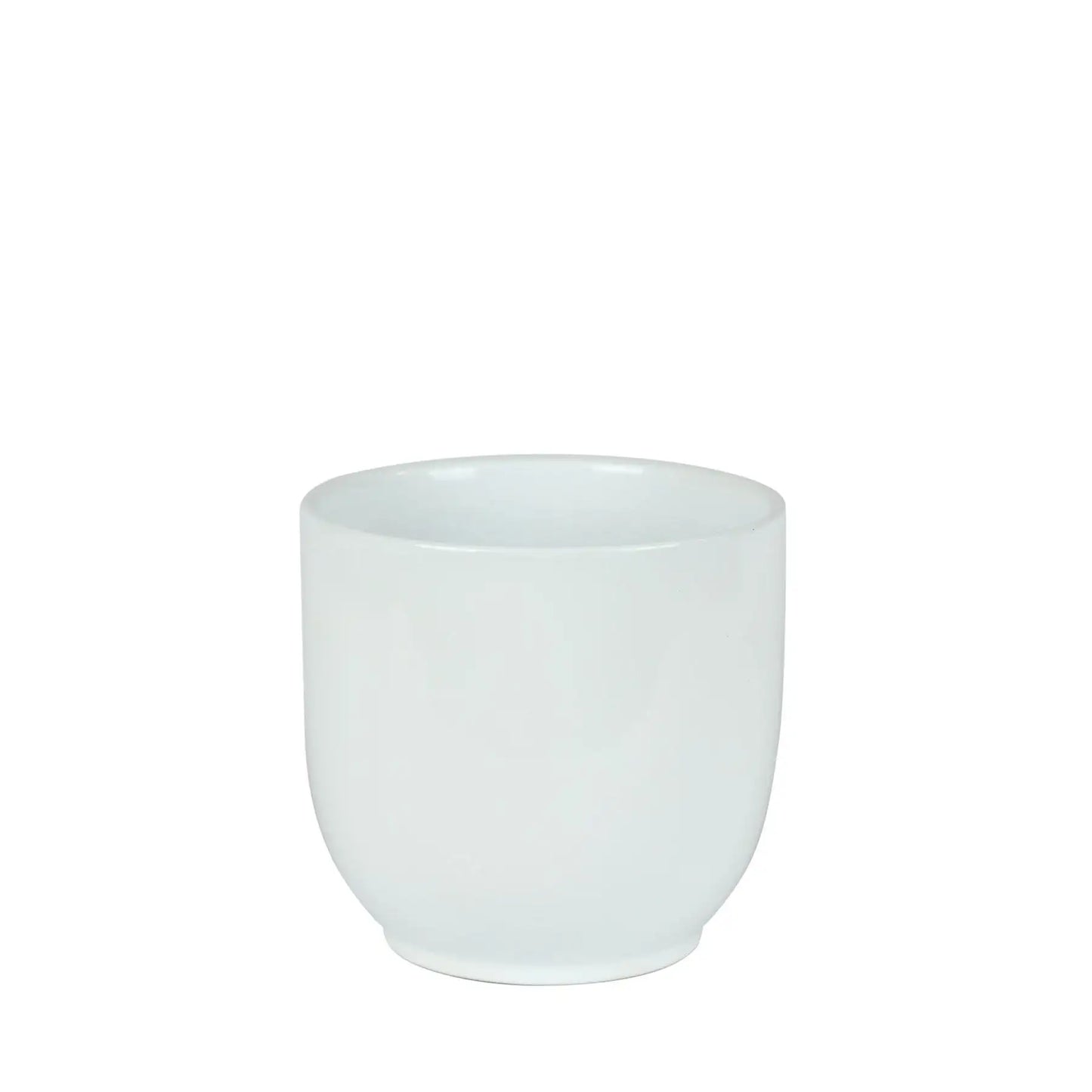 Glossy White Hortus Cairo Pot (15.5x15cm)