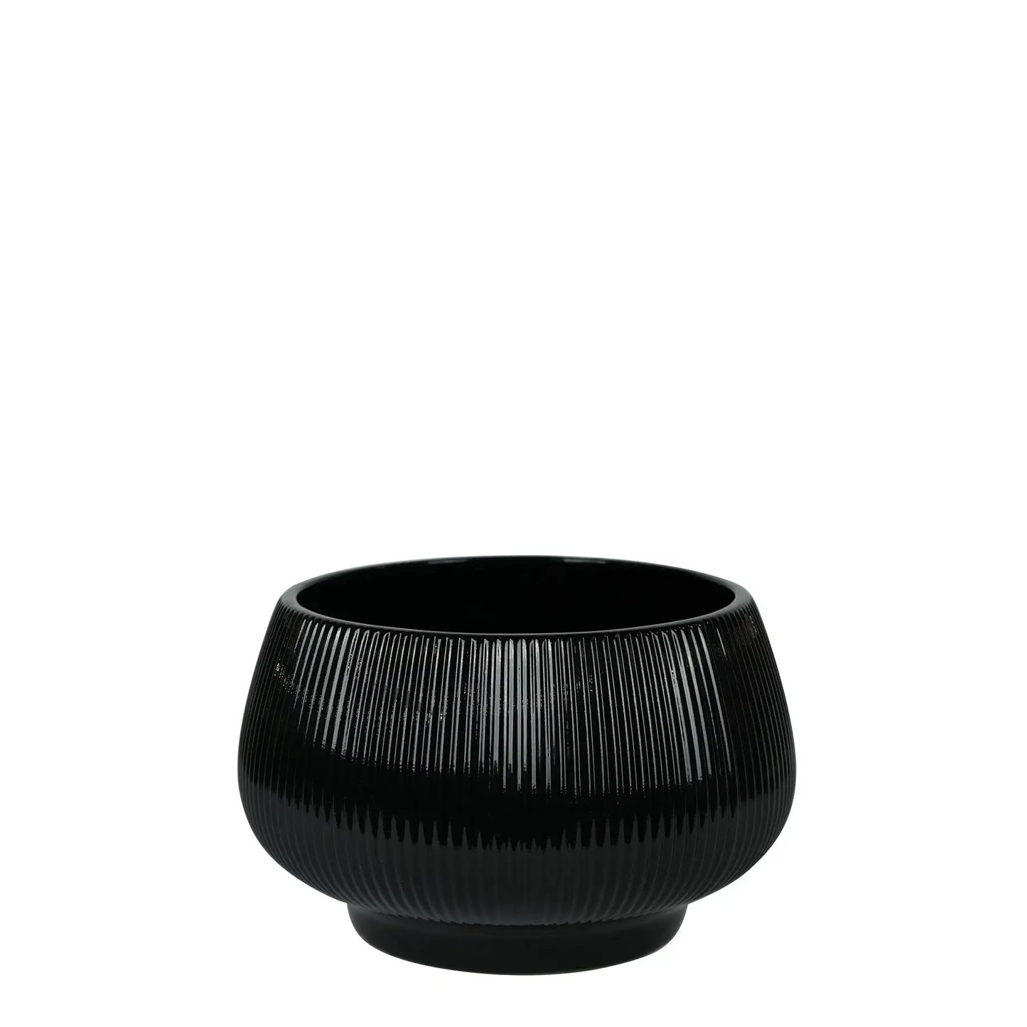 Glossy Black Hortus Belgrade Bowl (24x18cm)