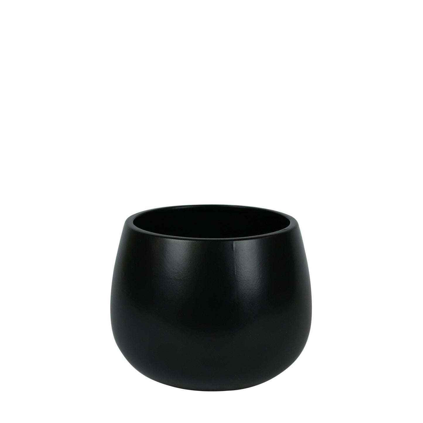 Glossy Black Hortus London Pot (14.5x14cm)
