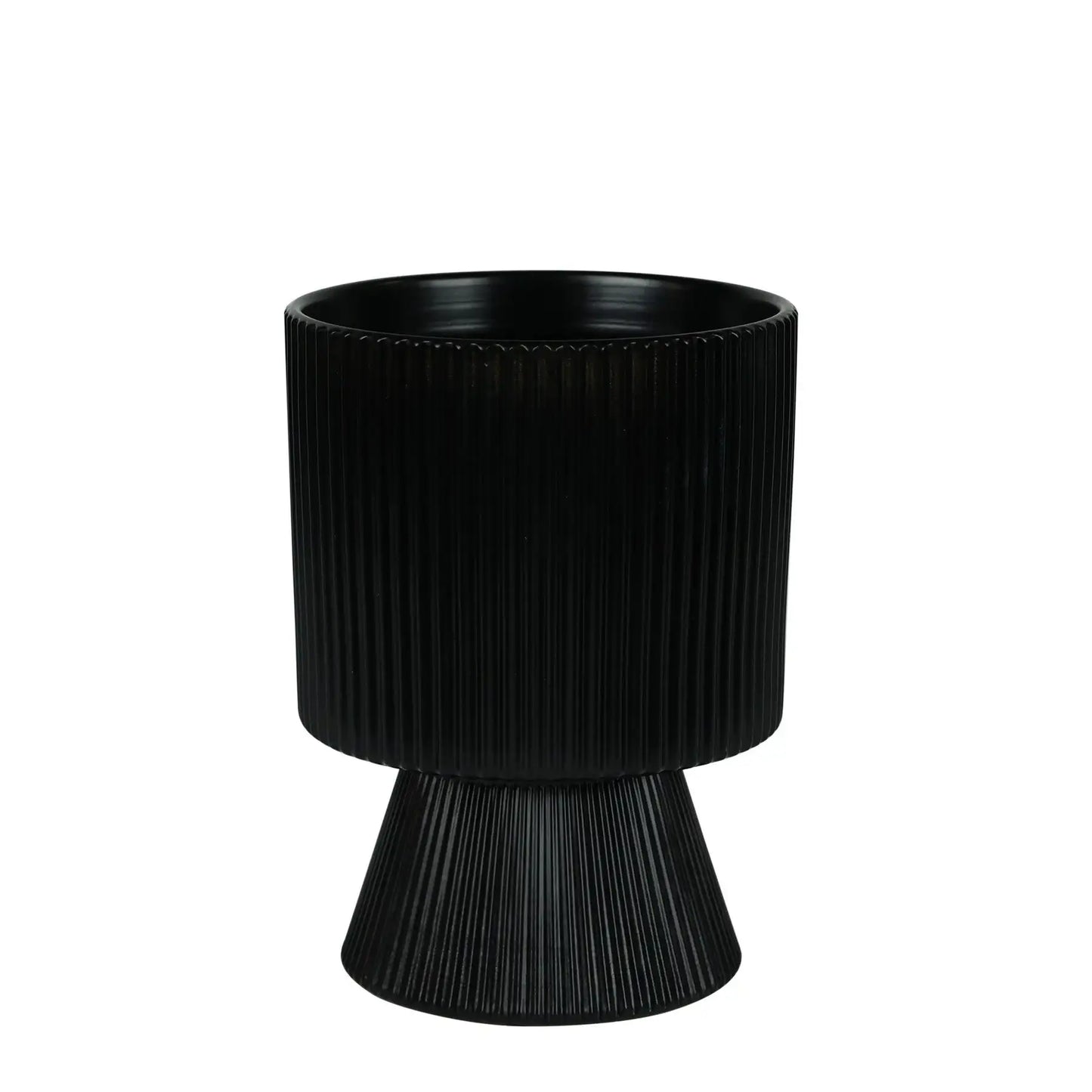 Matt Black Hortus Oslo Pot (16x22.5cm)