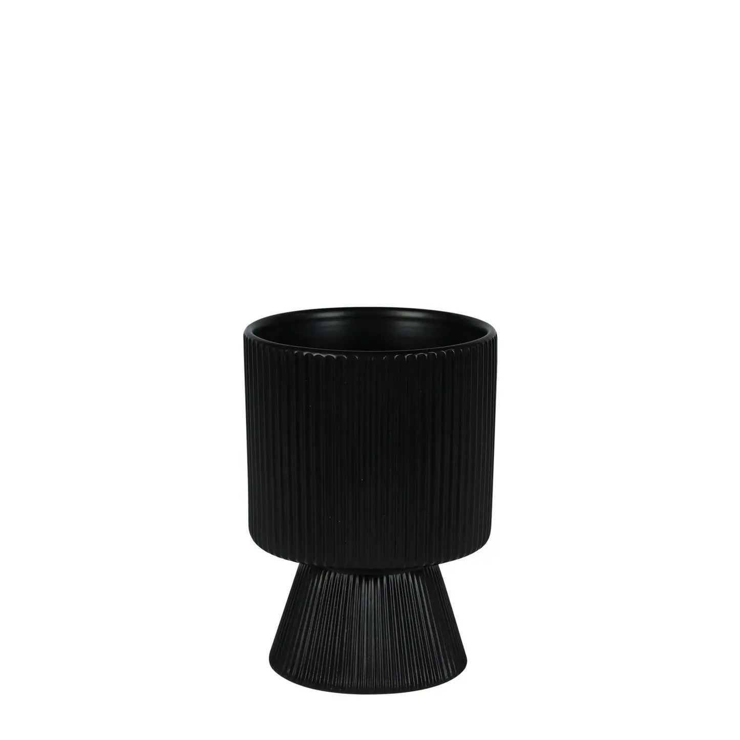 Matt Black Hortus Oslo Pot (11.5x16cm)