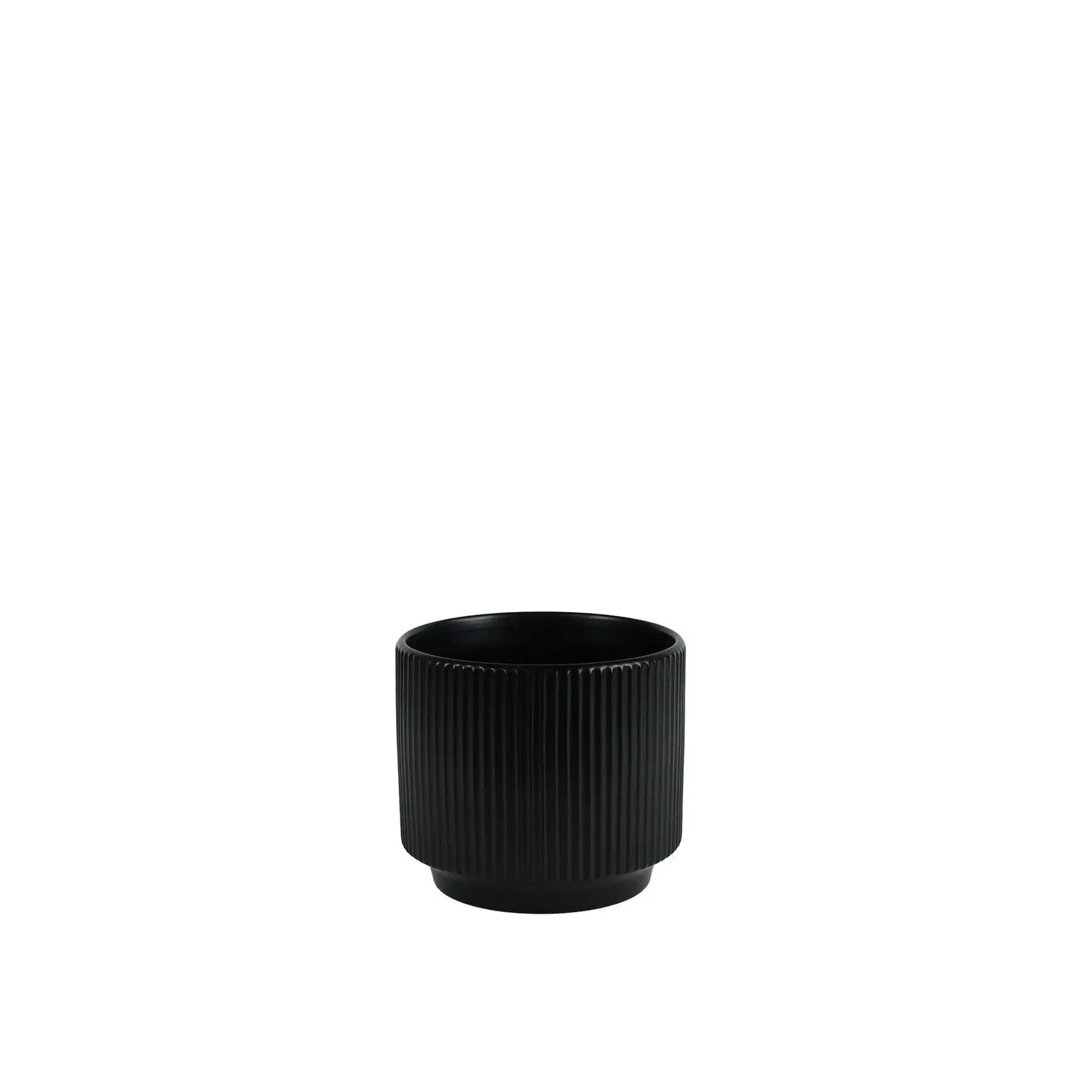 Matt Black Hortus Tokyo Pot (16x14cm)