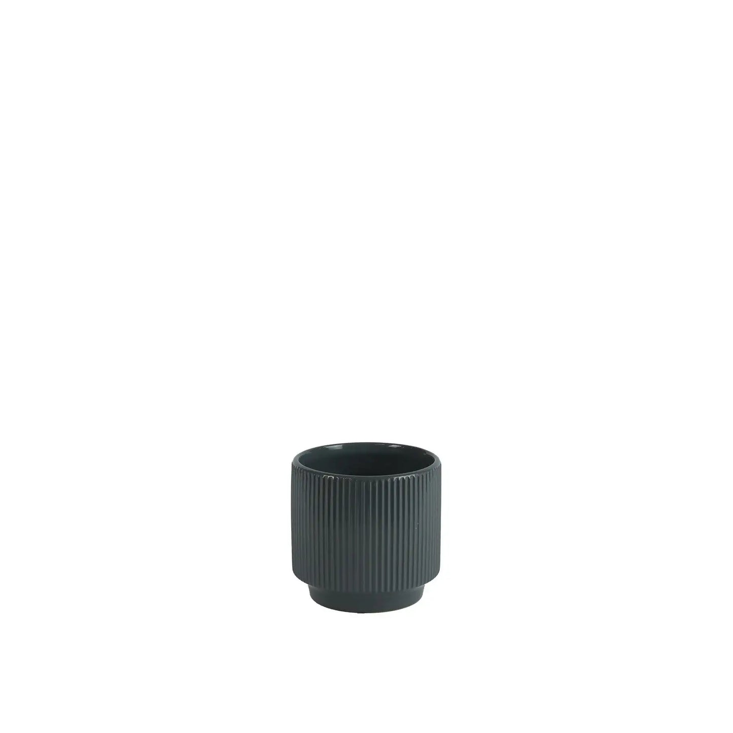 Glossy Grey Hortus Tokyo Pot (13x12cm)
