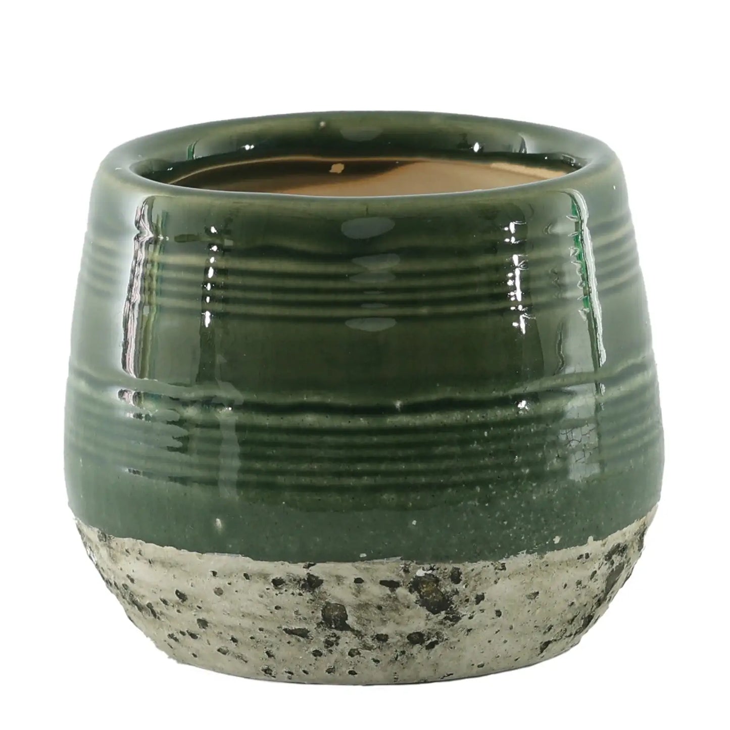 Green Hortus Sydney Reactive Glaze Pot (22 x 22.5cm)