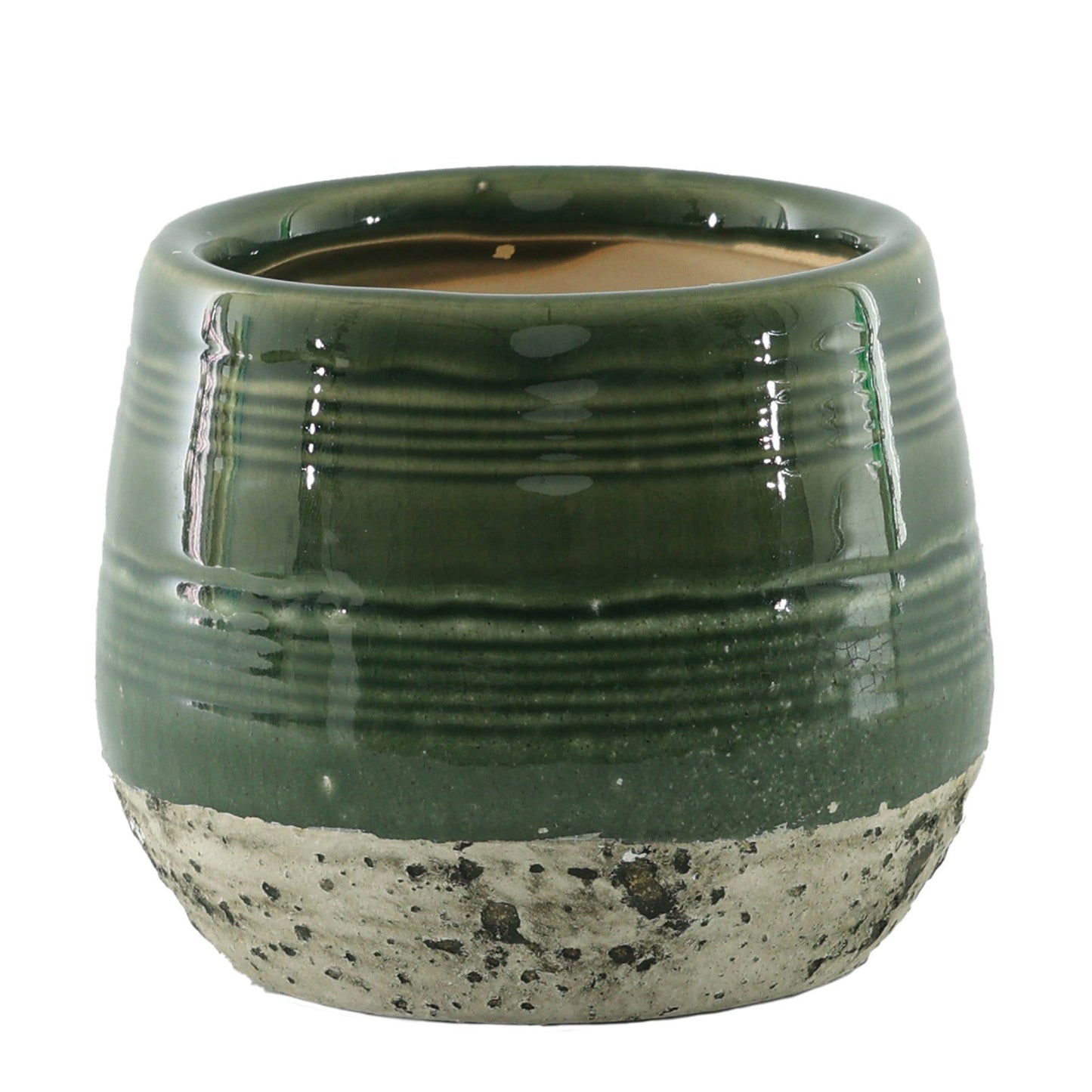 Green Hortus Sydney Reactive Glaze Pot (22 x 22.5cm)