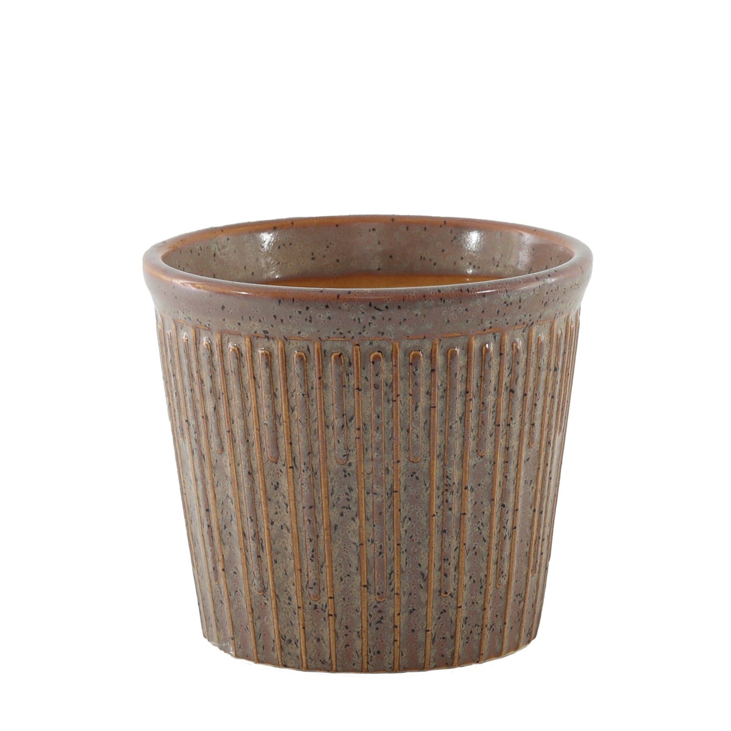 Brown Hortus Hamilton Linea Pot (20 x 18.5cm)