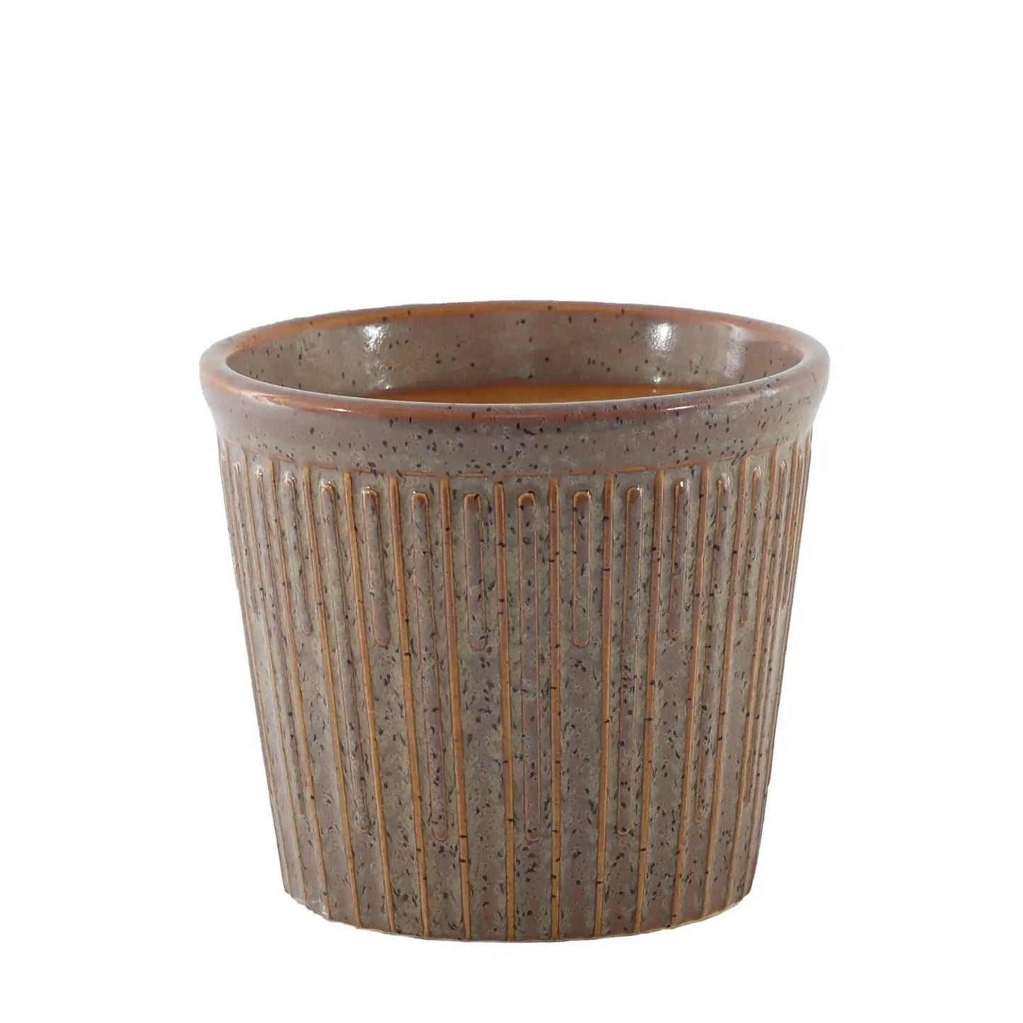 Brown Hortus Hamilton Linea Pot (20 x 18.5cm)