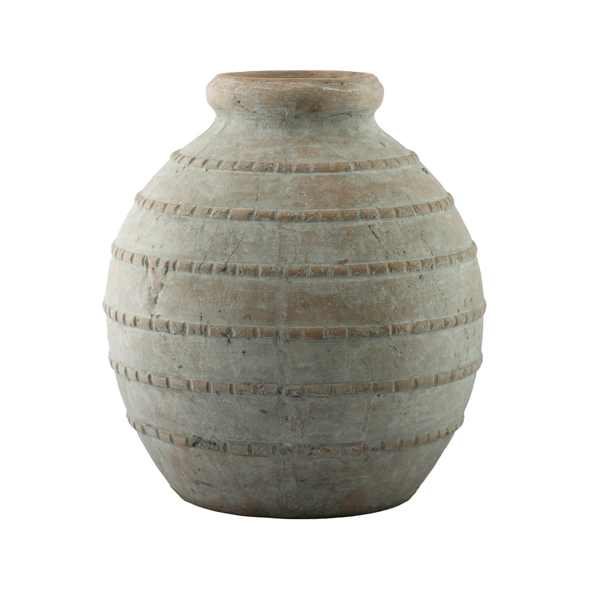 Discover the Hortus Gold Coast Washed Terracotta Squat Vase (31cm) at Bristow Direct