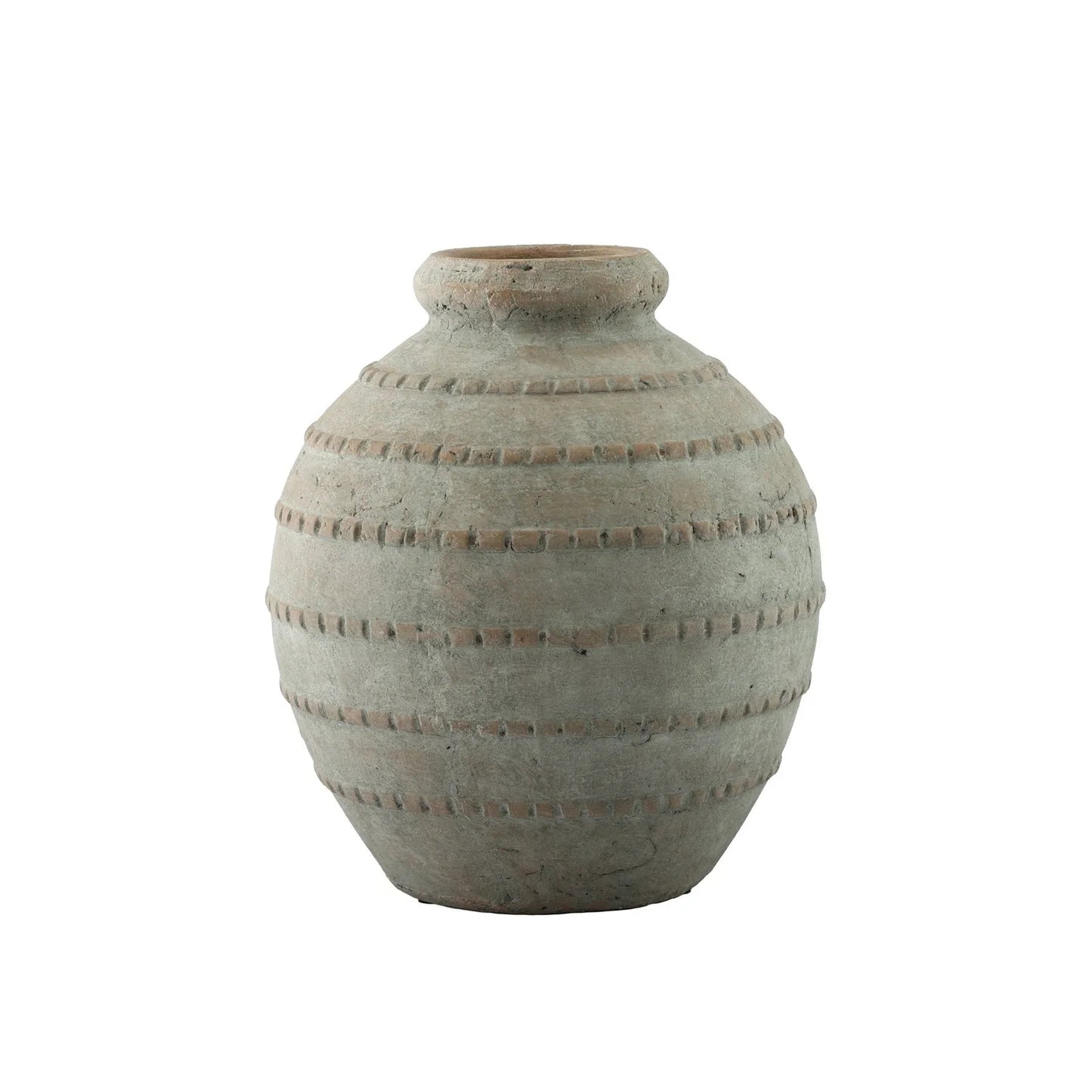 Hortus Gold Coast Washed Terracotta Squat Vase (26cm)