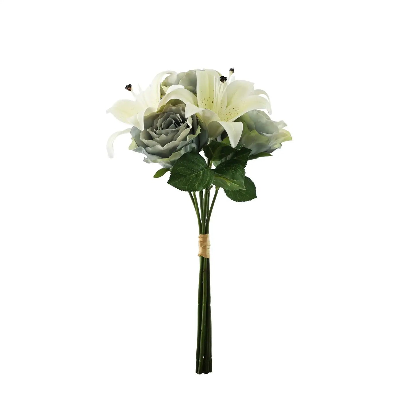 Essential Vintage Blue/Cream Lily Mix Bouquet