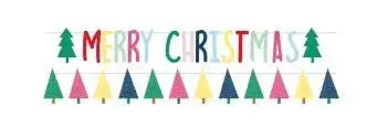 Merry Xmas Tree Banner