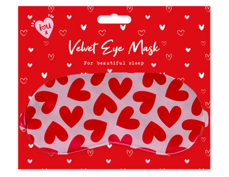 Valentines Velvet Eye Mask