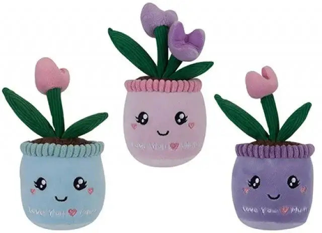 Assorted Softlings Pot Plant Mum Mix (18cm)