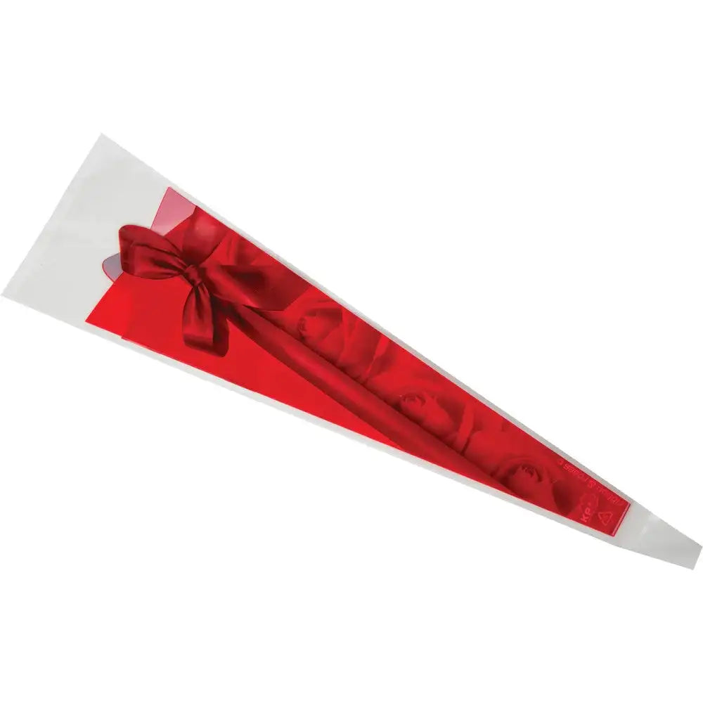 Ribbon and Roses Single Stem Rose Sleeves (Pack of 50)