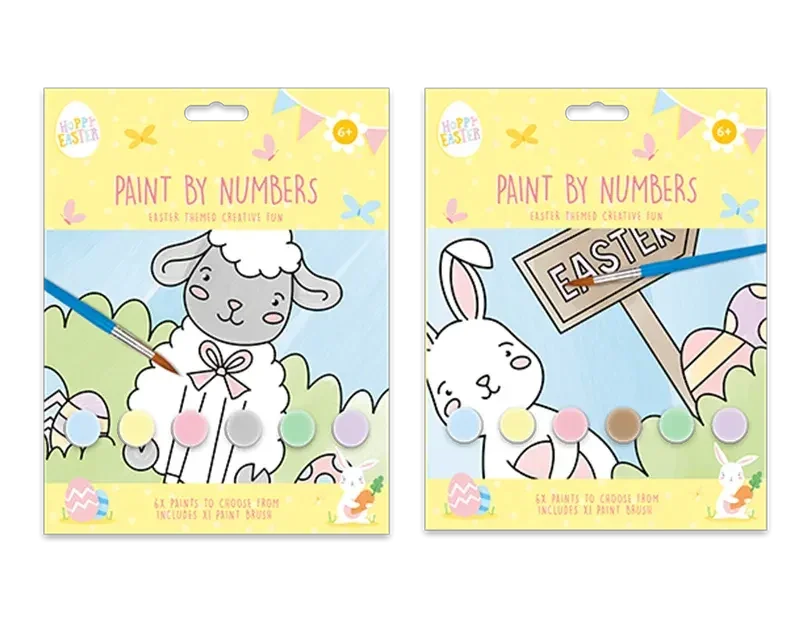 Easter Paint By Number Book with Paints